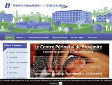 Tablet Screenshot of ch-chateaudun.fr